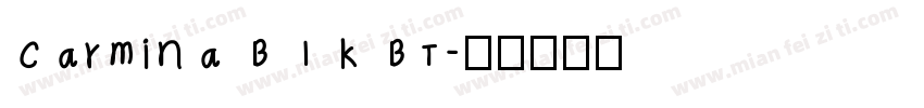 carmina BIk BT字体转换